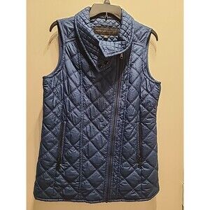 Marc New York Andrew Marc Quilted Vest Women's Size S Blue